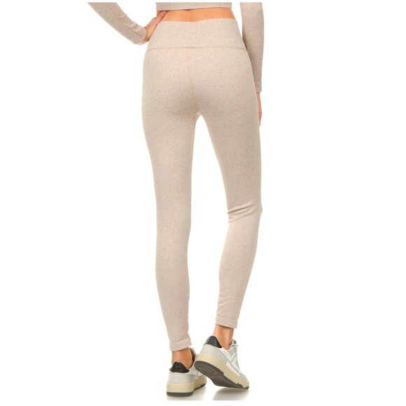 LUNE ACTIVE Ribbed Sport Luna Beige Leggings Size M - Picture 4 of 9